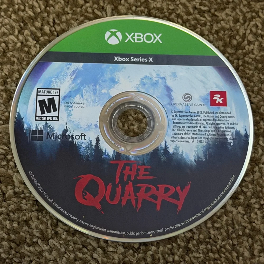 Microsoft Xbox Series X The Quarry Video Game Rated M For Mature Used Pre Owned.
